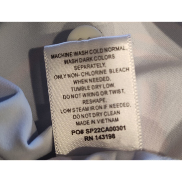 Chubbies Performance Pink/Blue Men's Palm Trees Polo Shirt Size XL - Picture 6 of 7